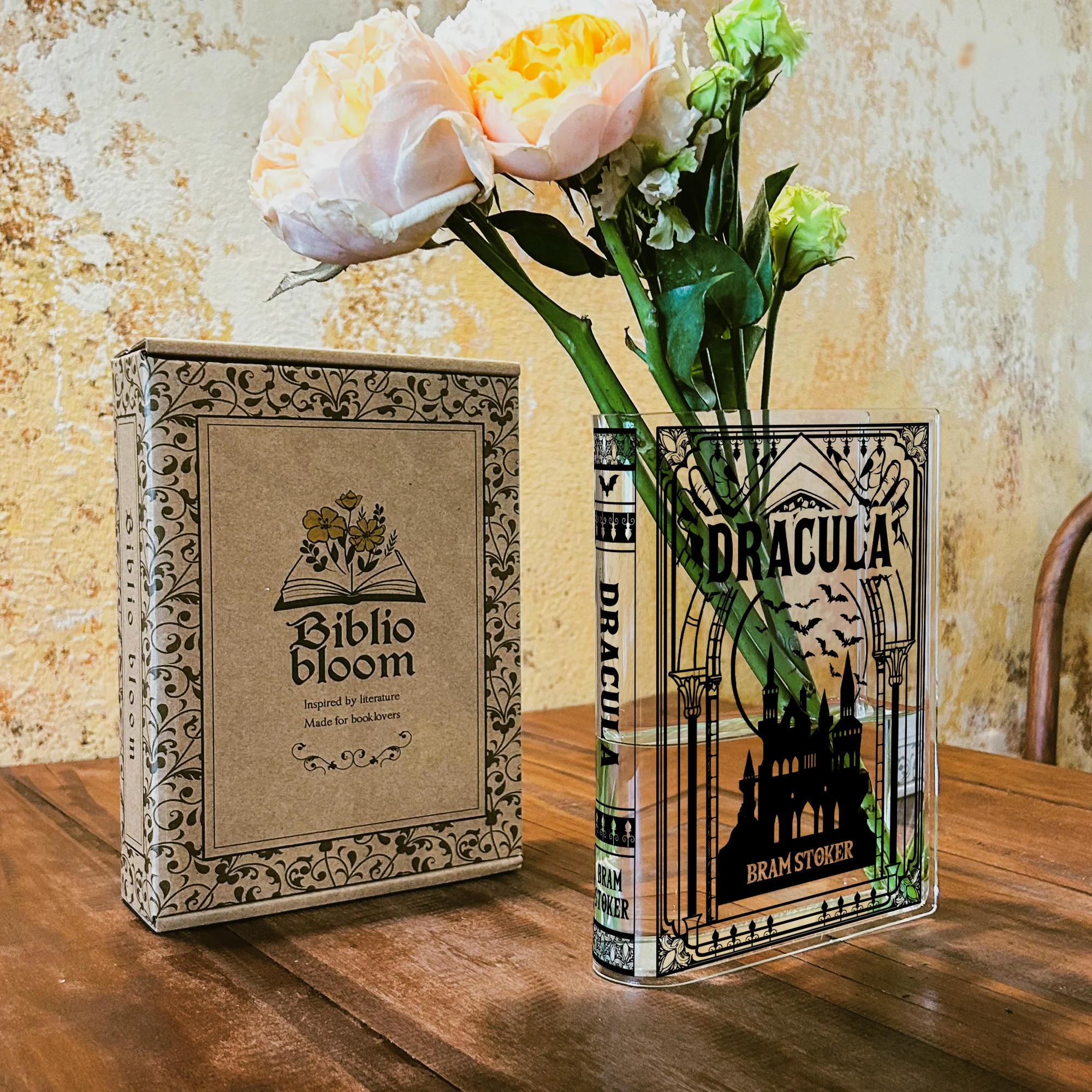 Dracula Acrylic Book Vase - Black - Image 5