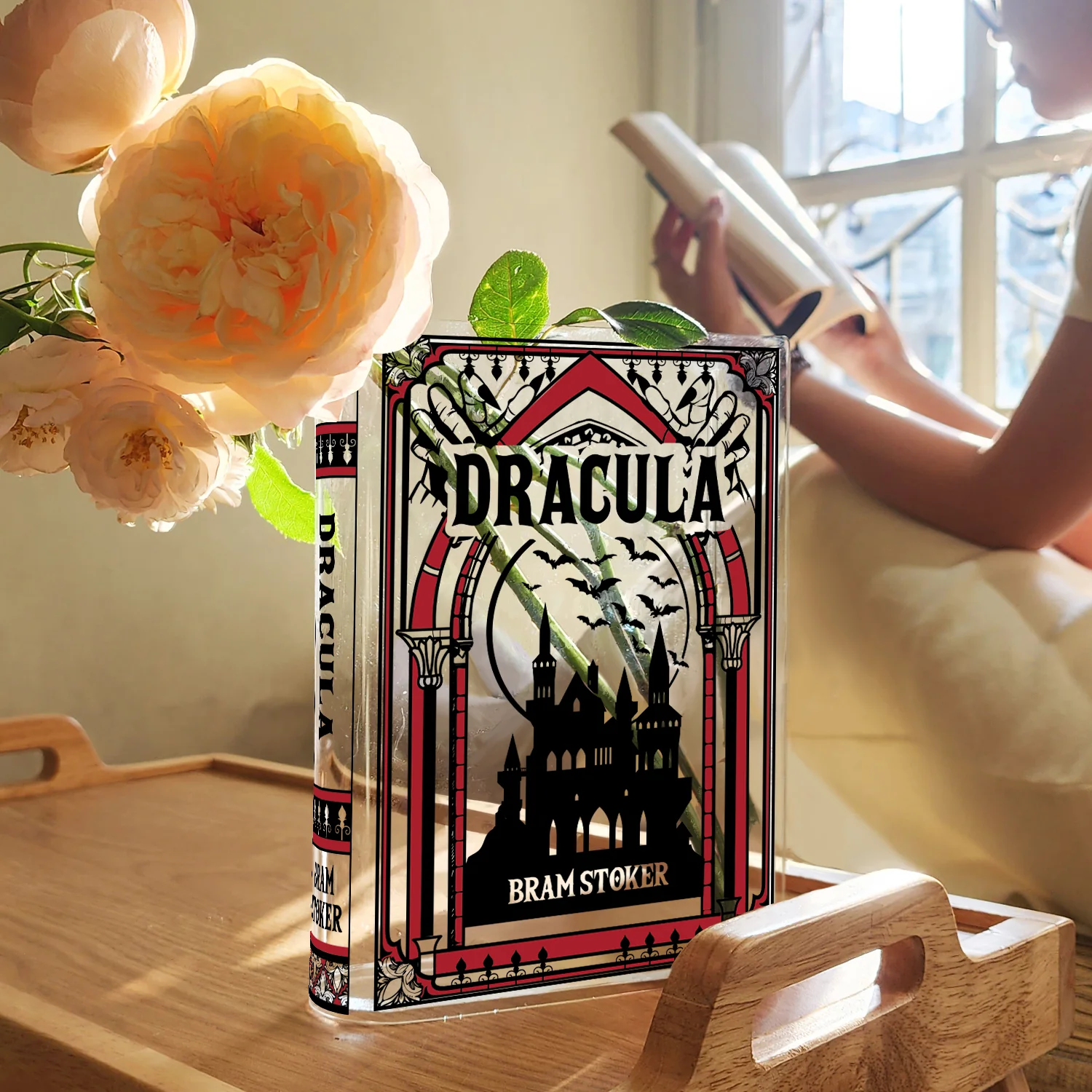 Dracula Acrylic Book Vase - Colorful - Image 4