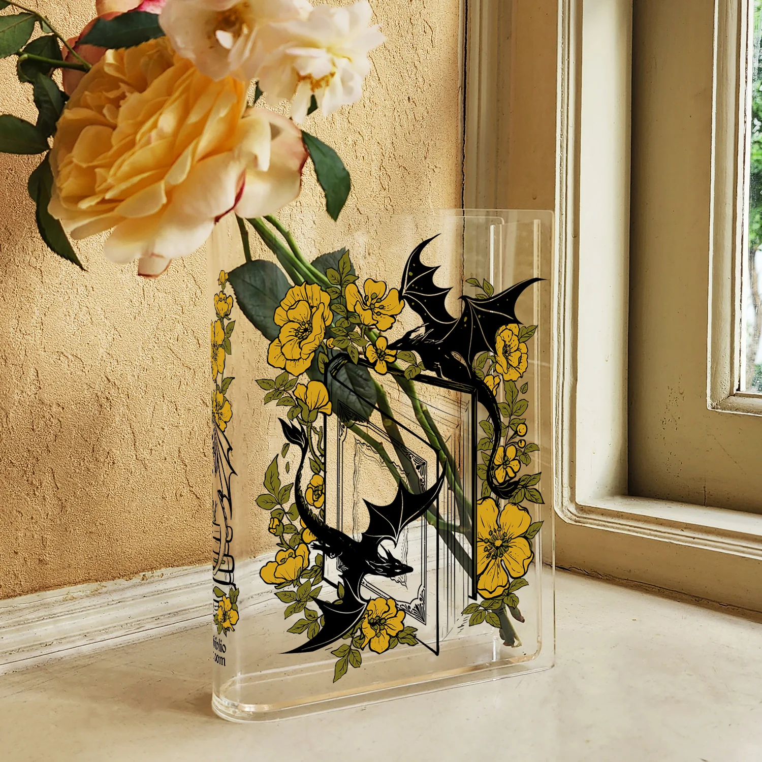 Dragon Acrylic Book Vase - Image 3