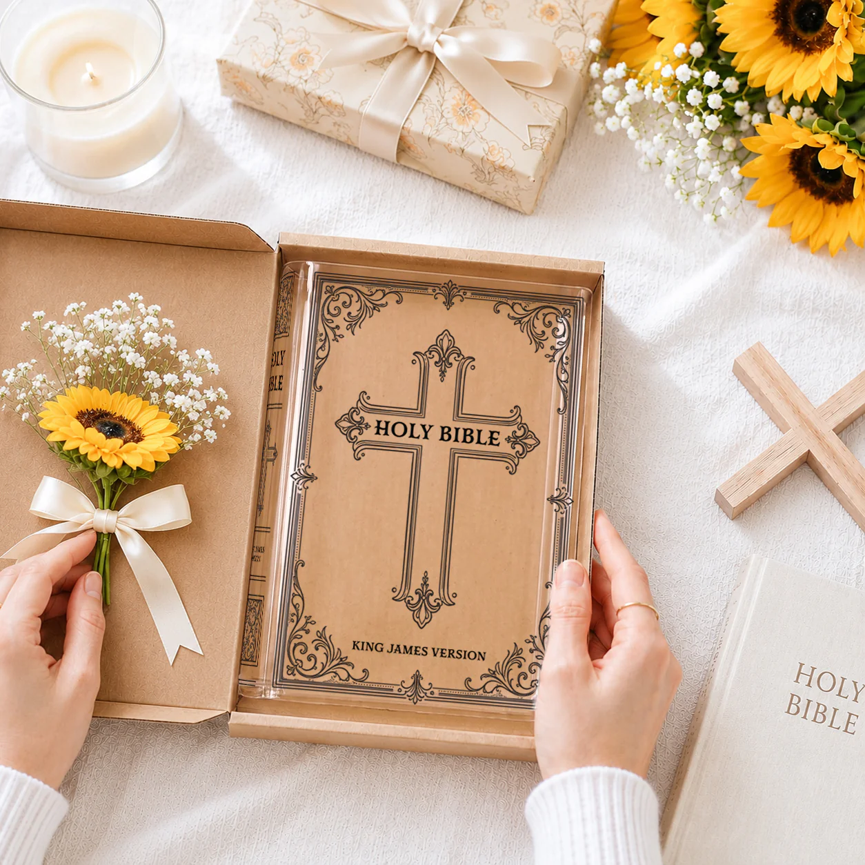 Holy Bible Christian Book Vase - I - Image 3