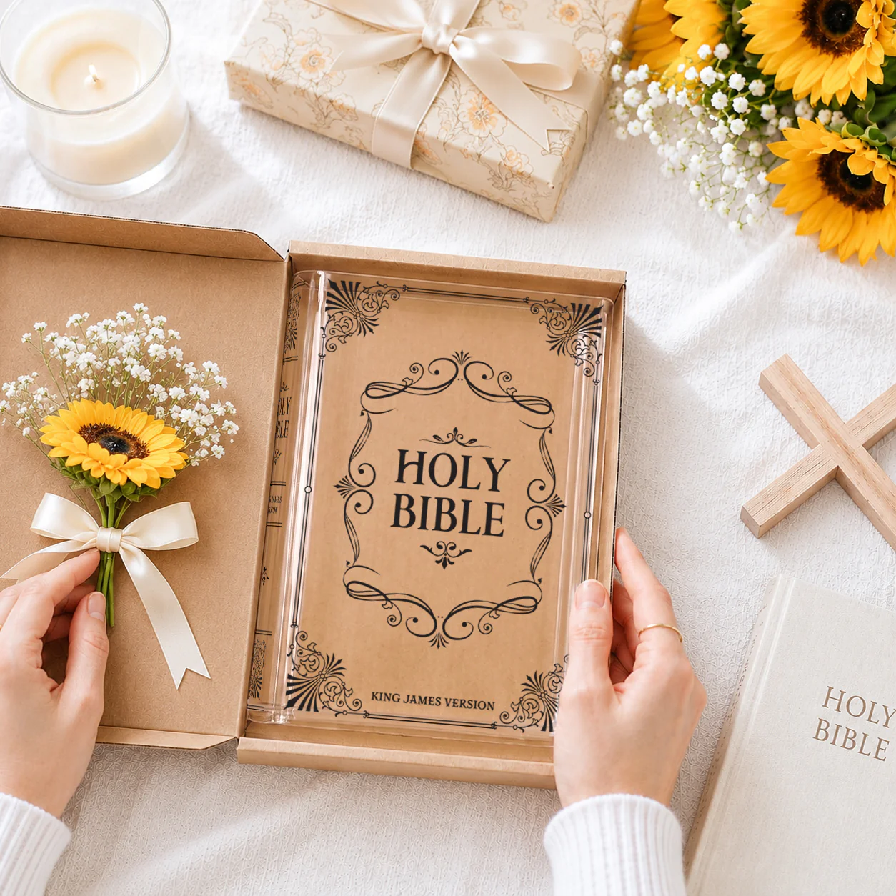 Holy Bible Christian Book Vase - II - Image 3