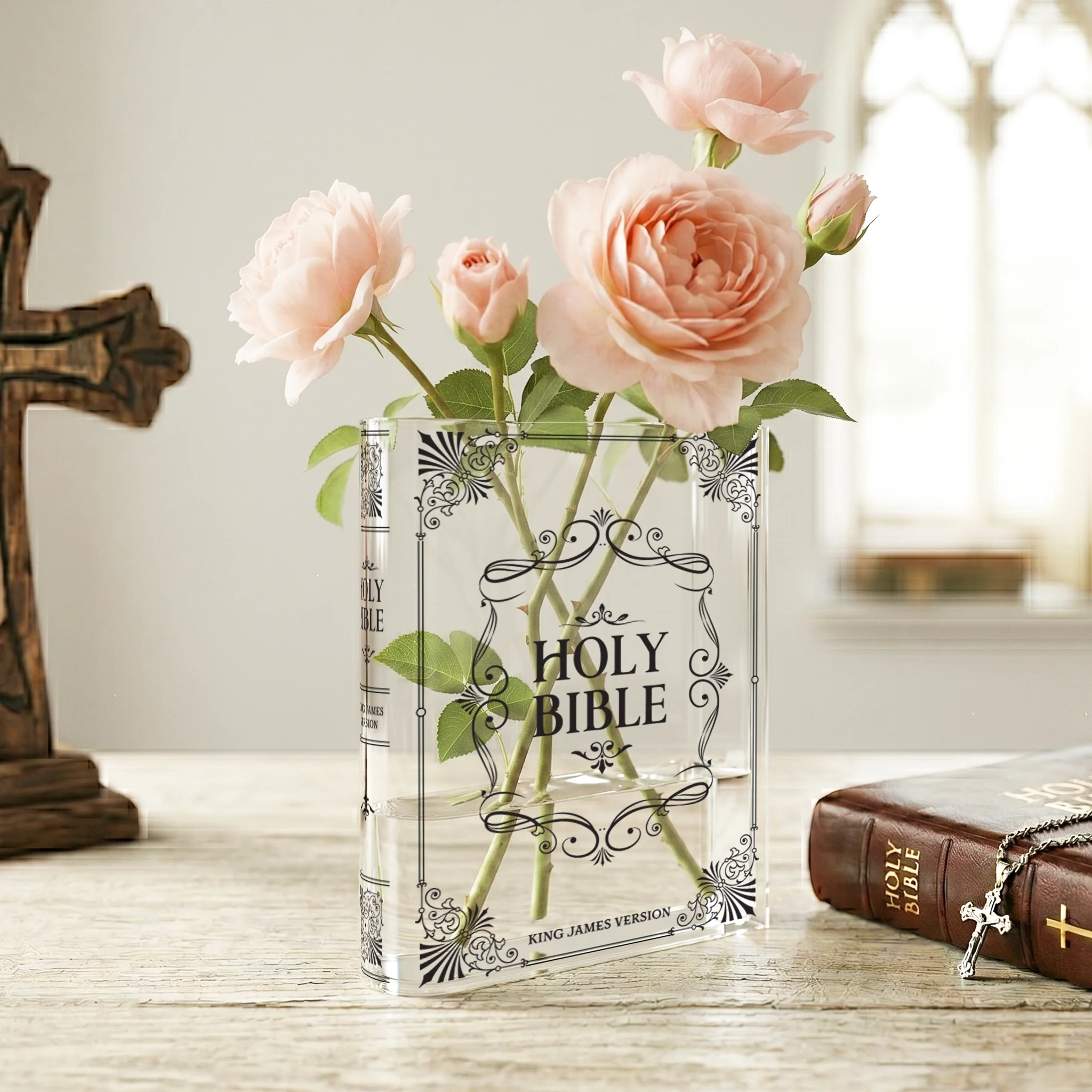 Holy Bible Christian Book Vase - II - Image 4
