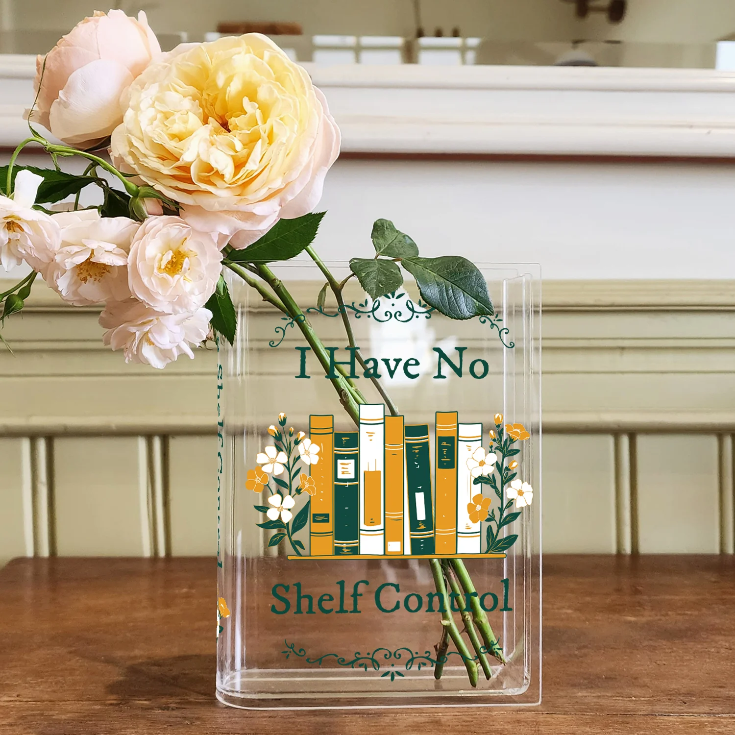 I Have No Shelf Control Acrylic Book Vase - Image 6