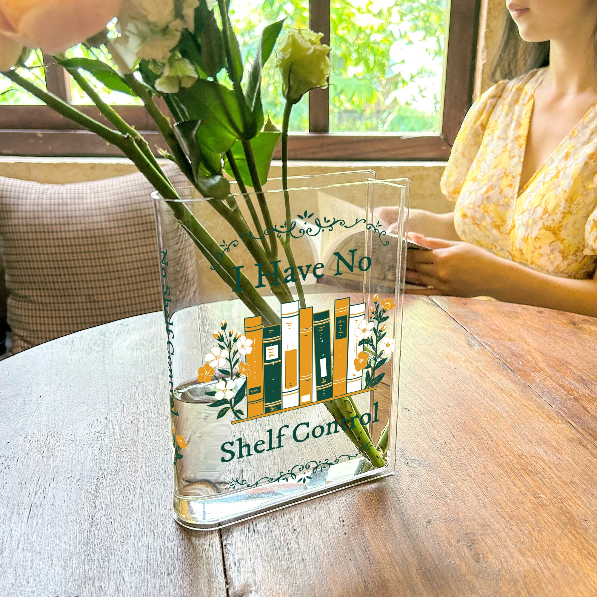 I Have No Shelf Control Acrylic Book Vase - Image 7