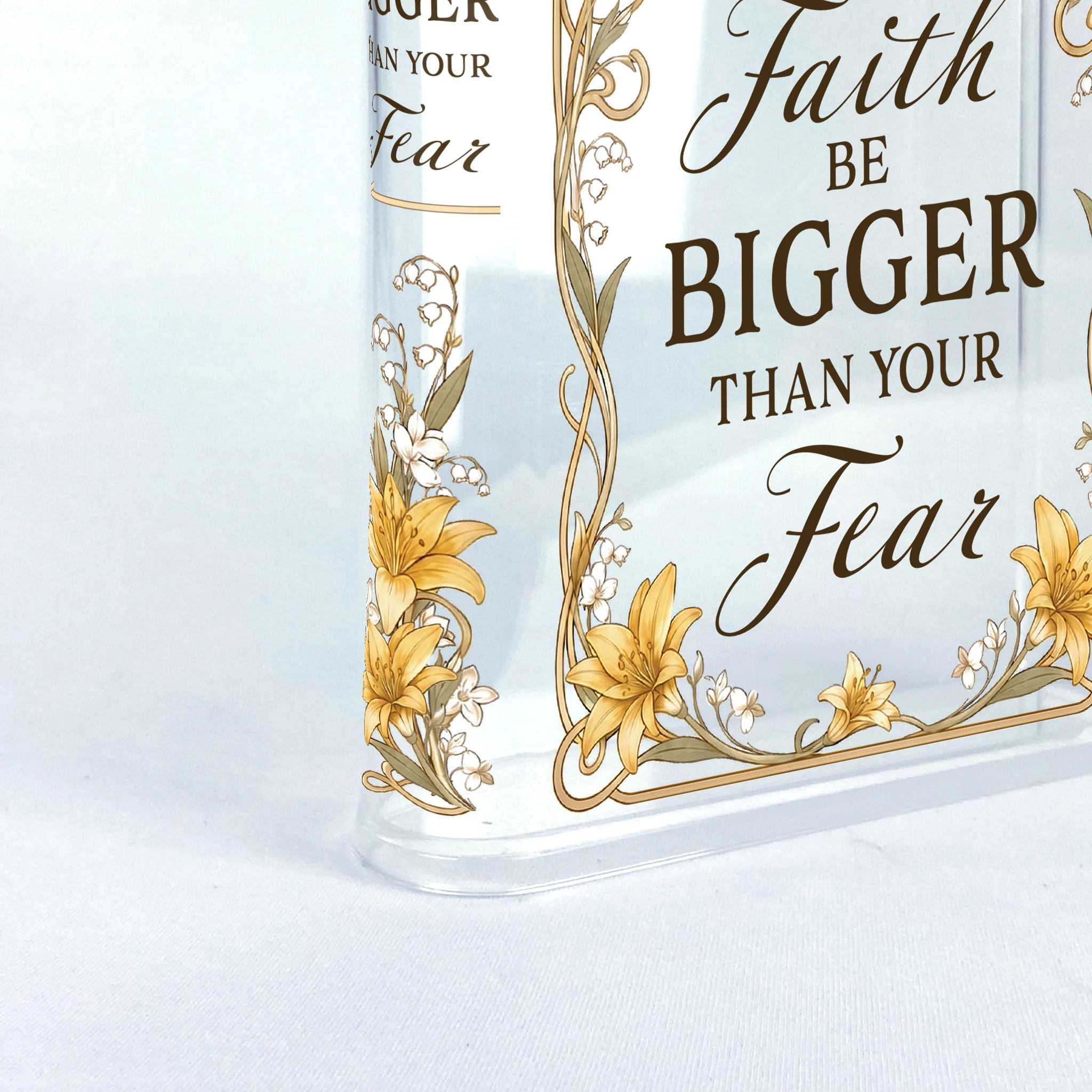 Let Your Faith Be Bigger Than Your Fear Christian Book Vase - II - Image 6