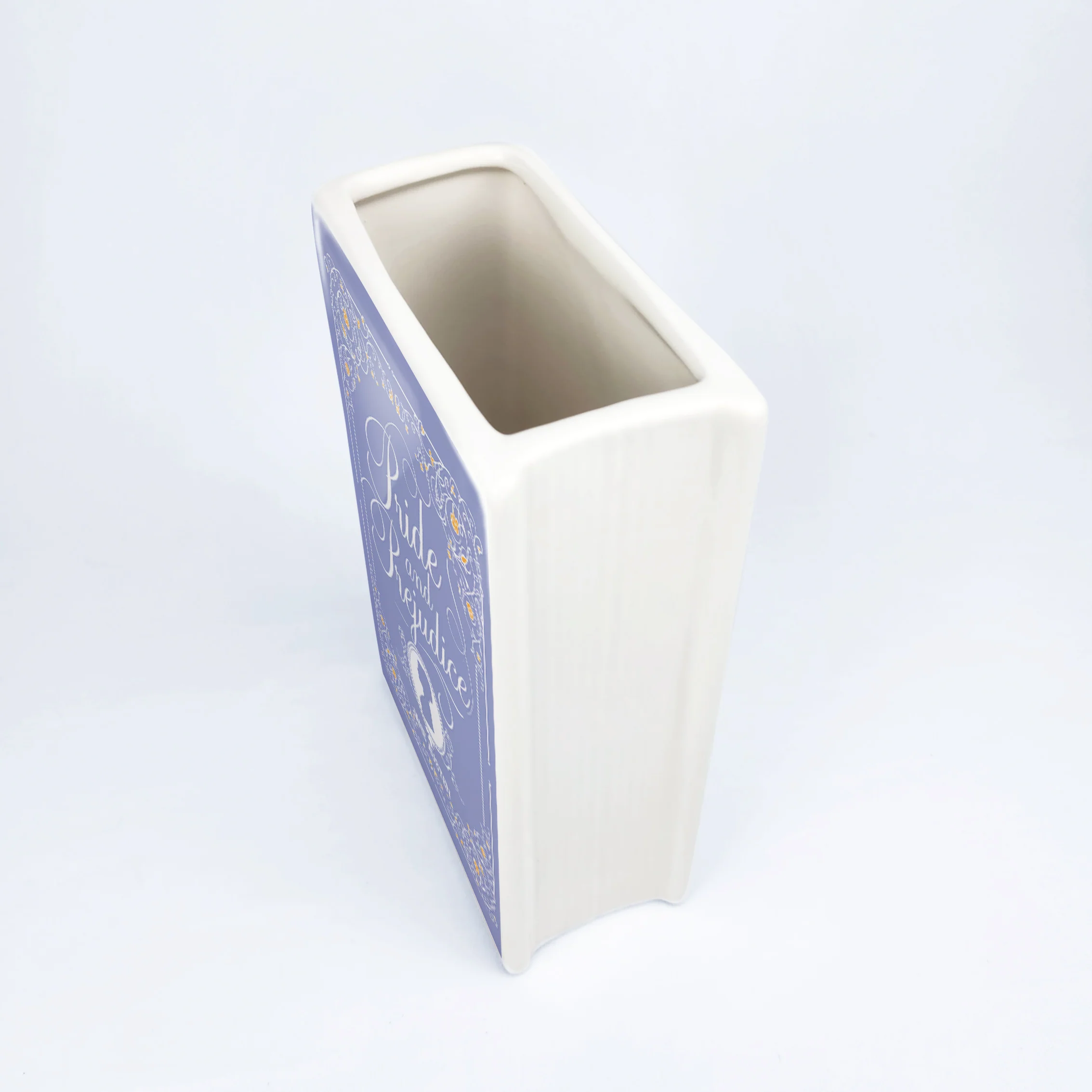 Pride and Prejudice Ceramic Book Vase - II - Large - Image 10