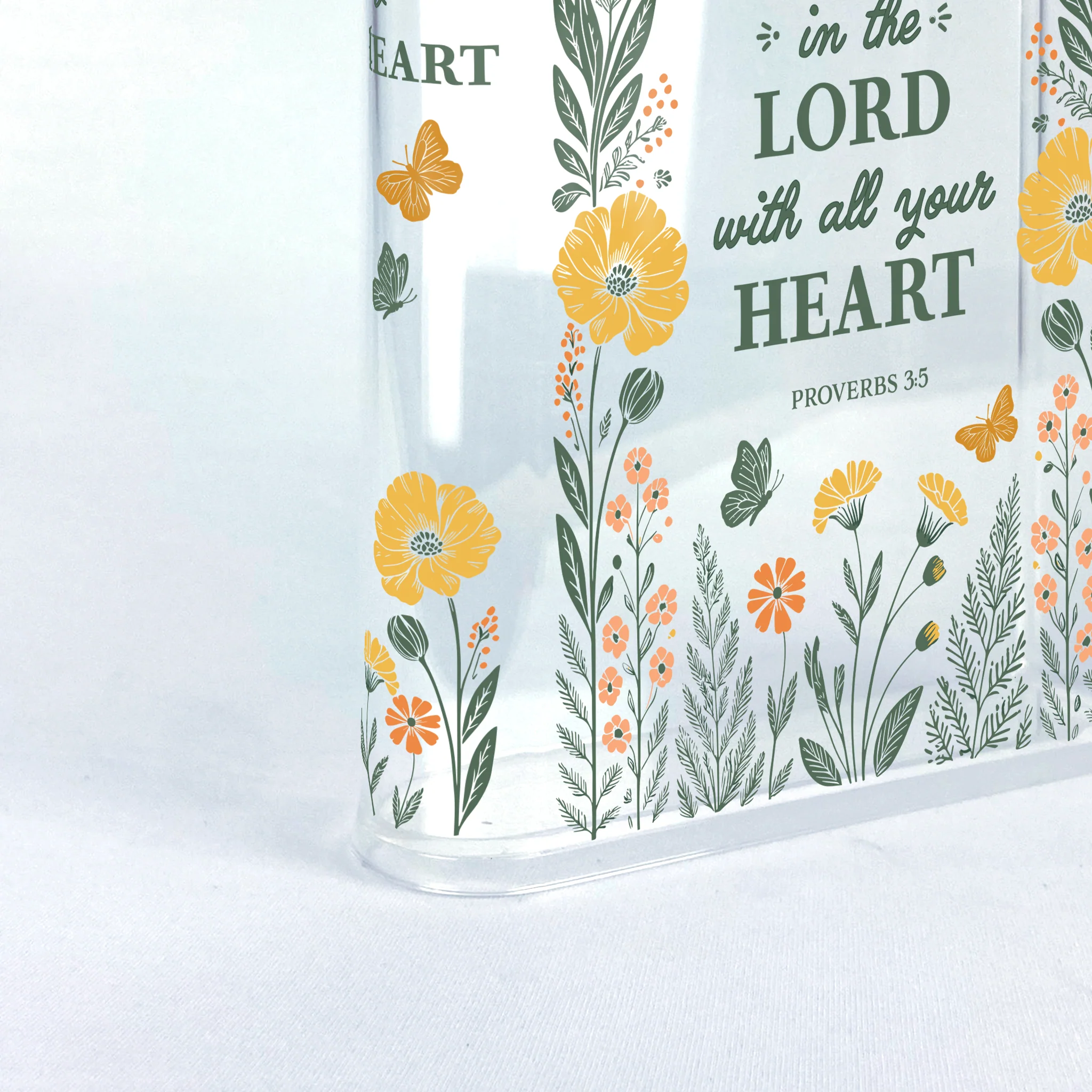 Proverbs 3:5 Christian Book Vase - I - Image 6