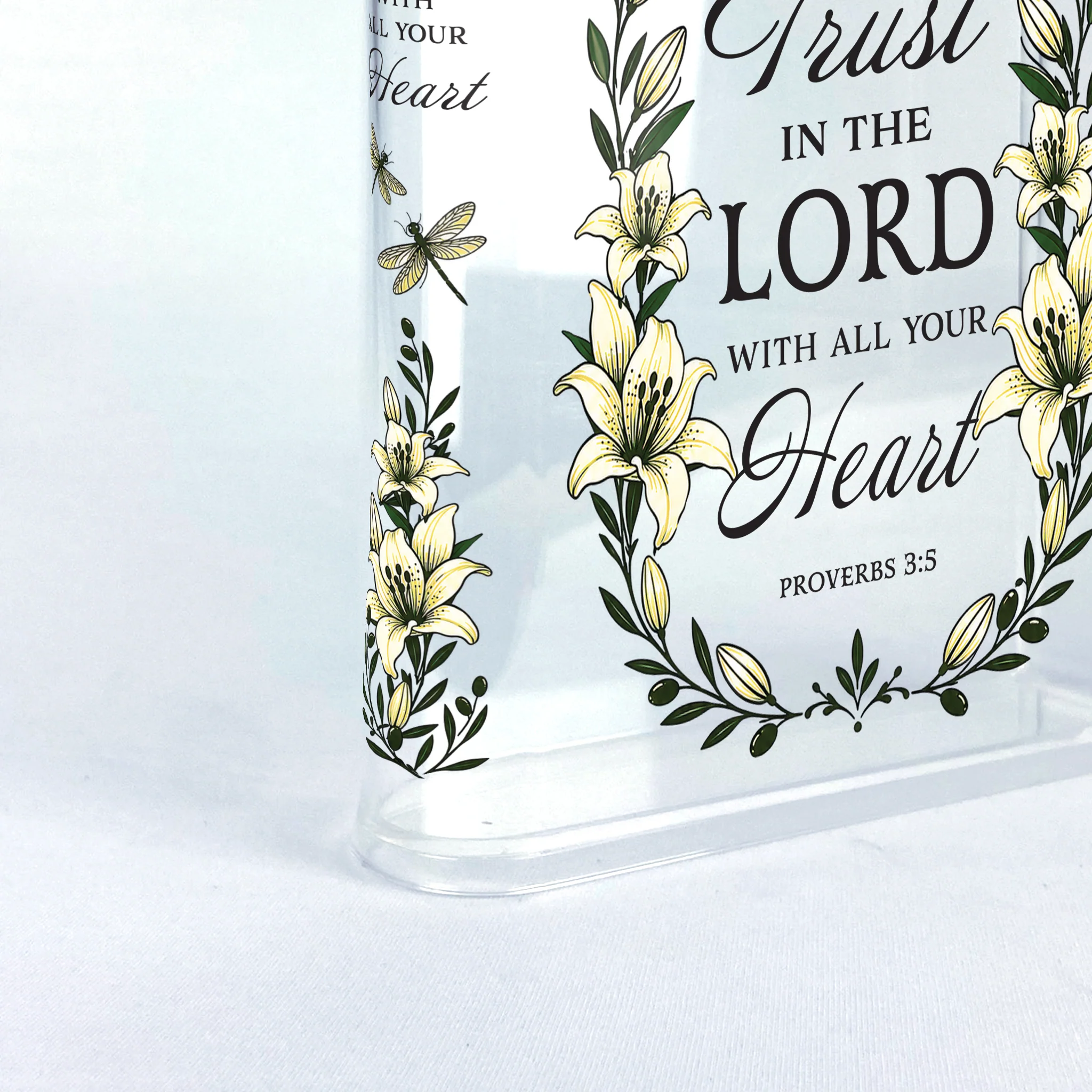 Proverbs 3:5 Christian Book Vase - II - Image 6