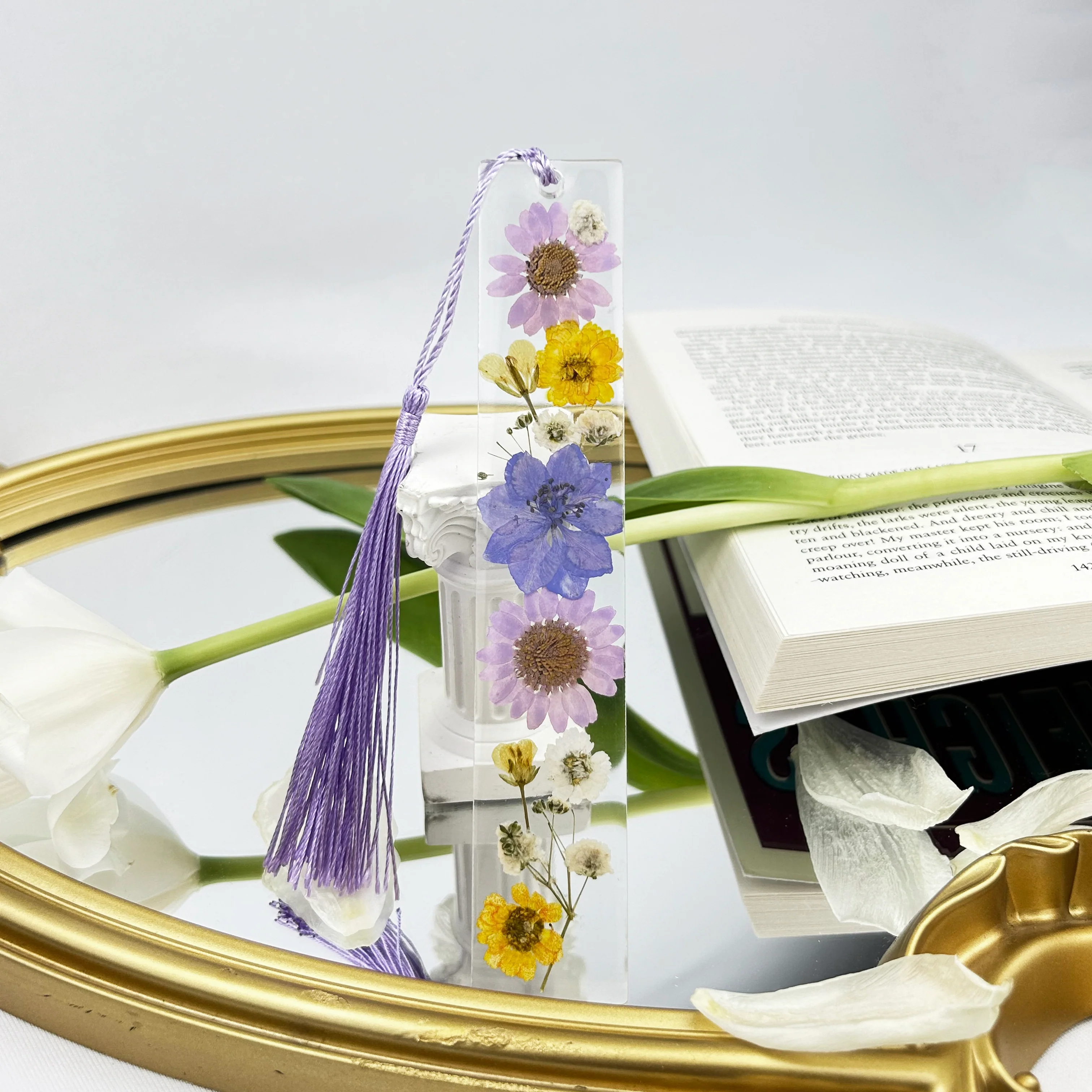Purple Flower Bookmark - Image 3