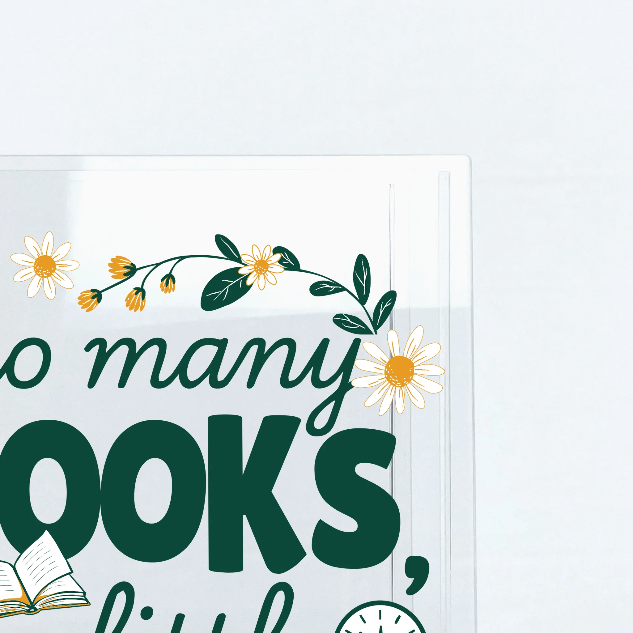 So Many Books So Little Time Acrylic Book Vase - Image 9