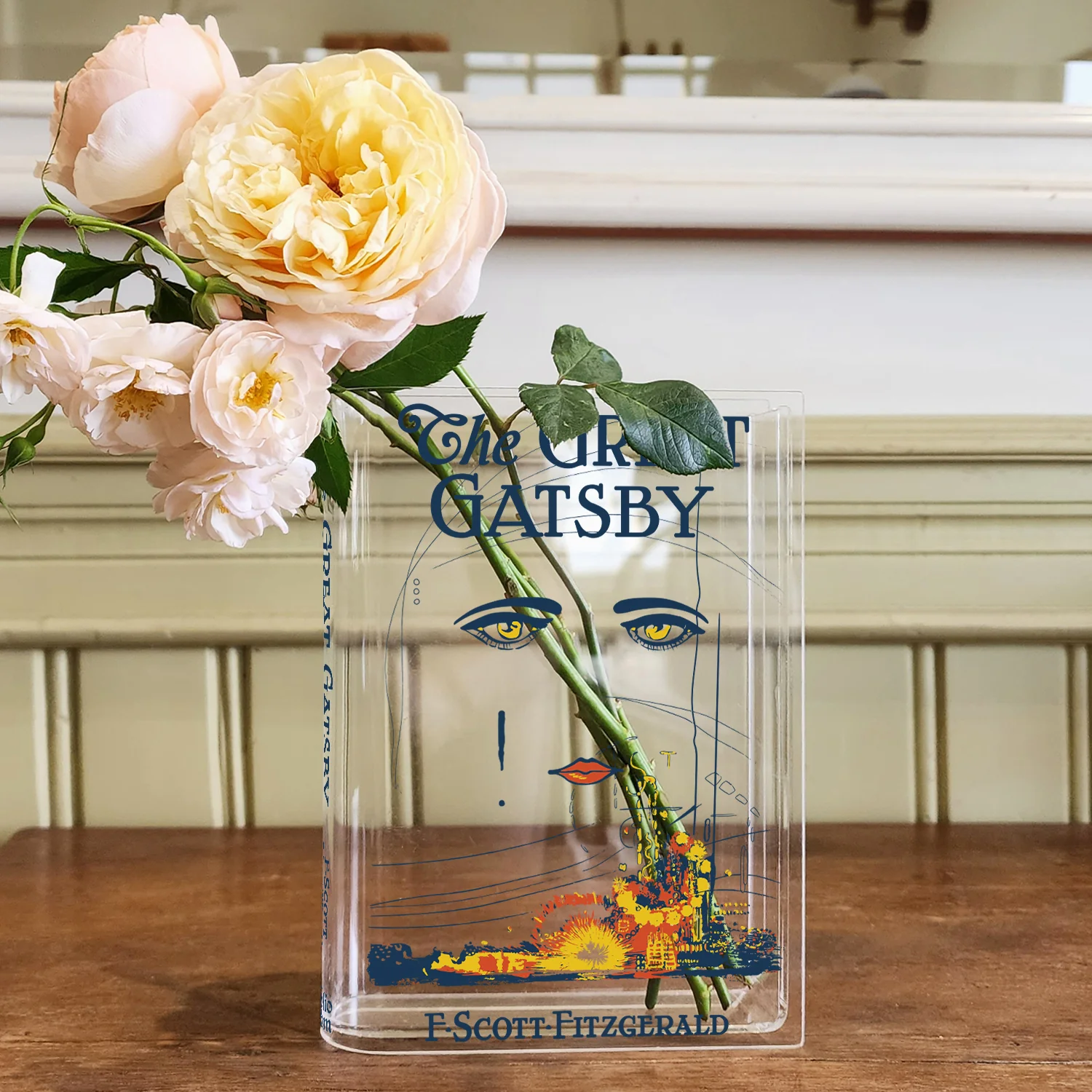 The Great Gatsby Acrylic Book Vase - Colorful - Image 4