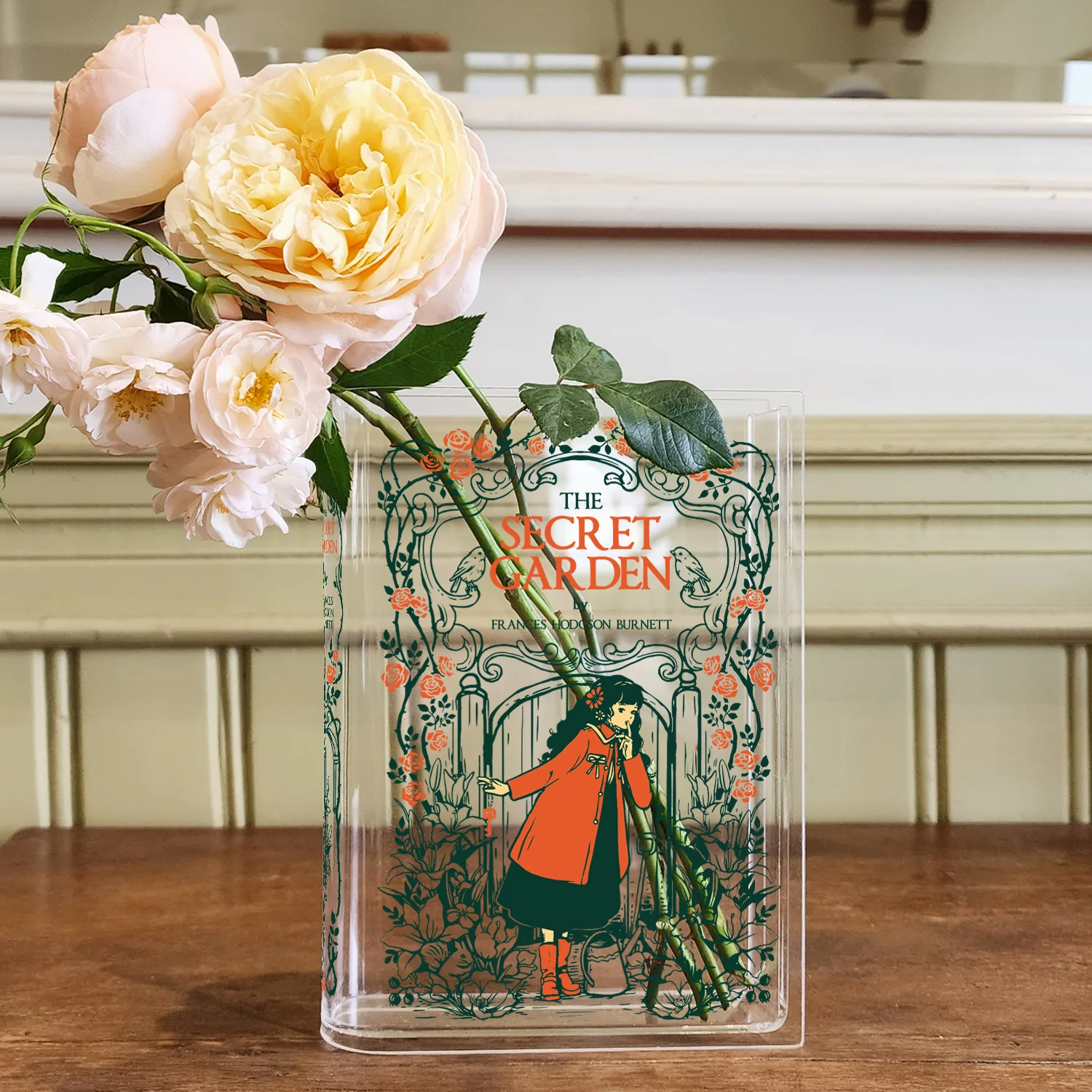 The Secret Garden Acrylic Book Vase - Black Hair - Image 6