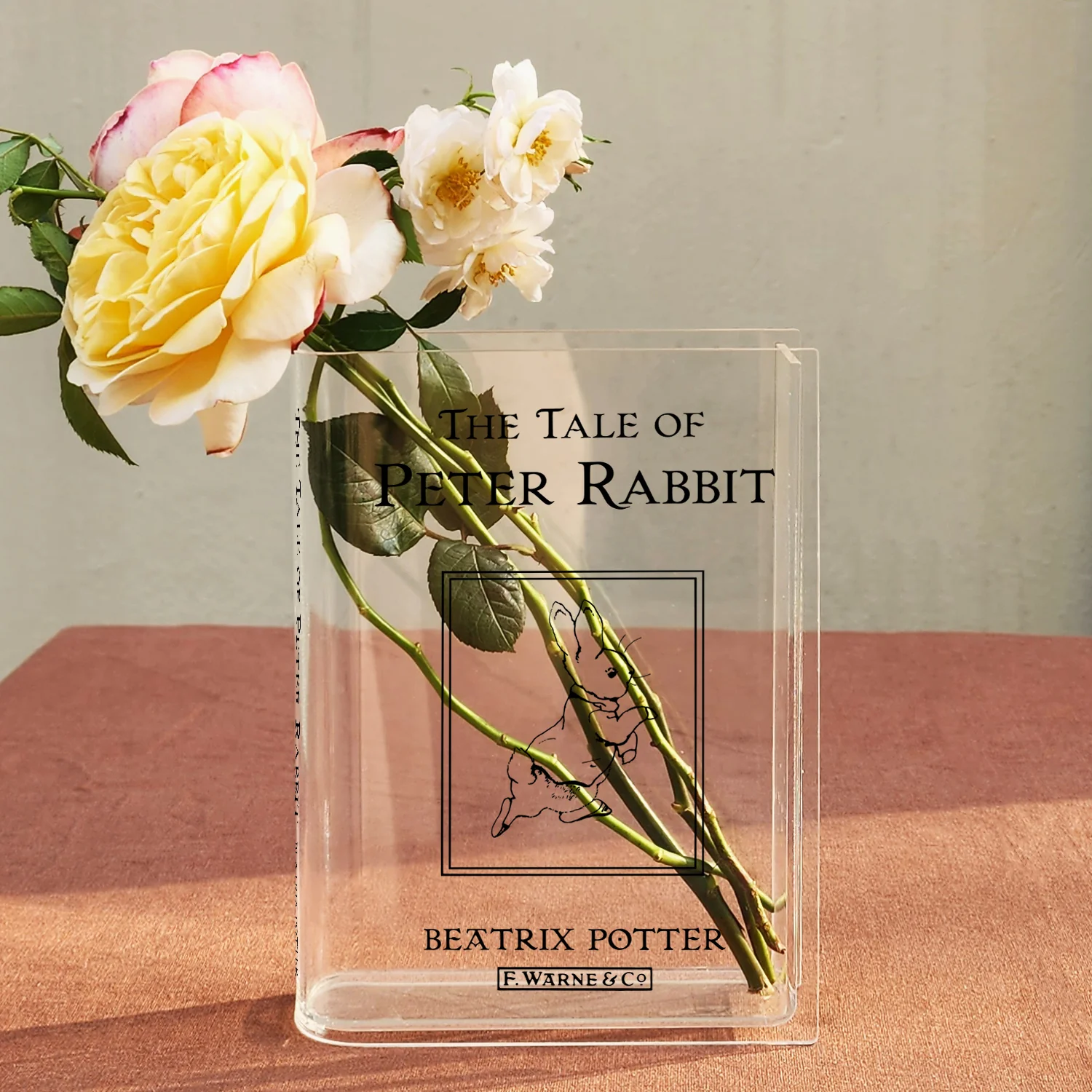 The Tale of Peter Rabbit Acrylic Book Vase - Image 2