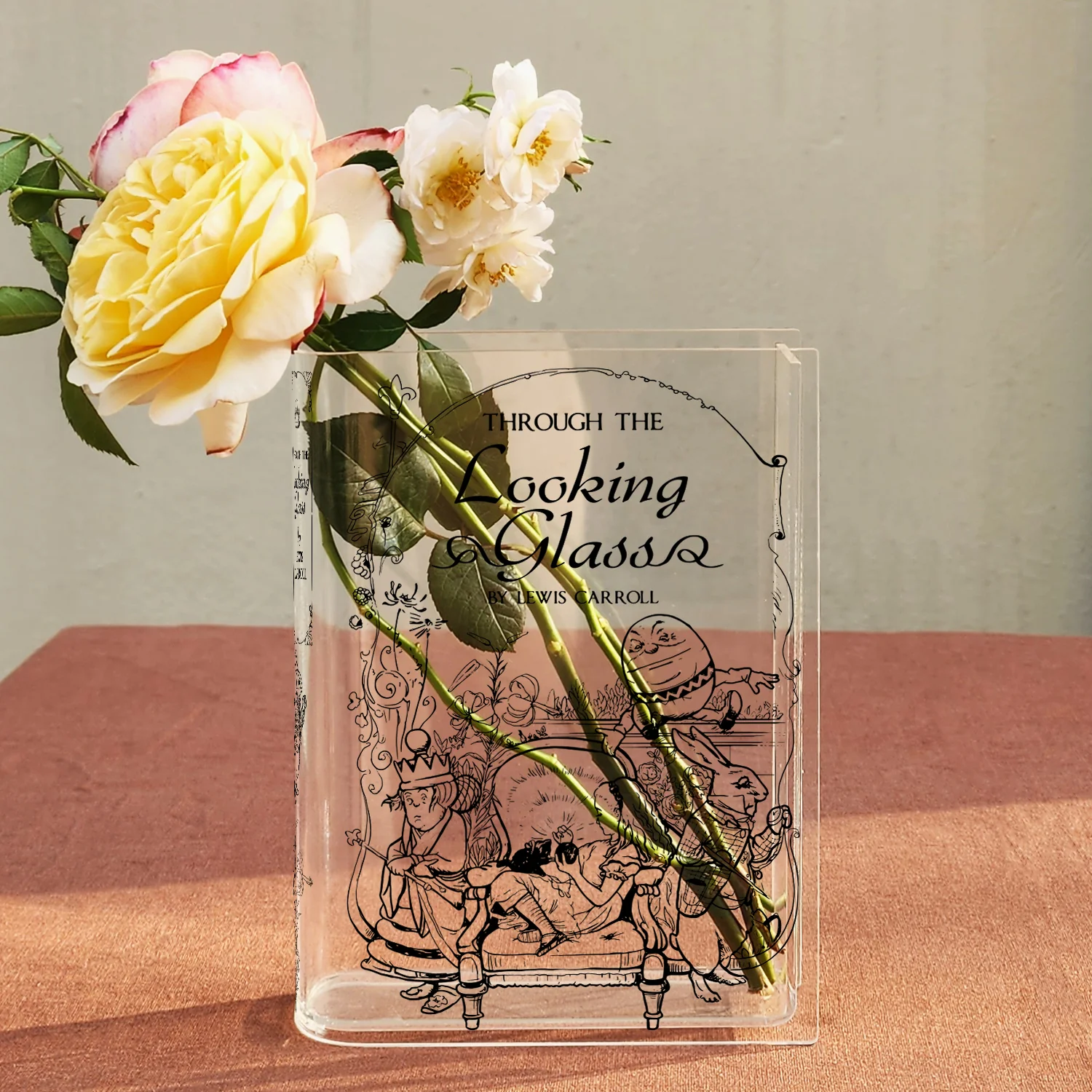 Through the Looking-Glass Acrylic Book Vase - Image 2