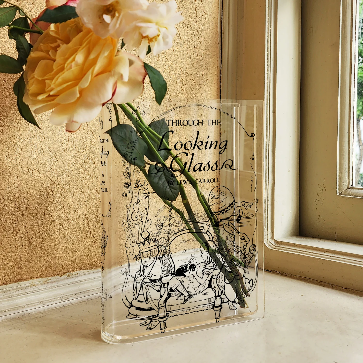 Through the Looking-Glass Acrylic Book Vase - Image 3