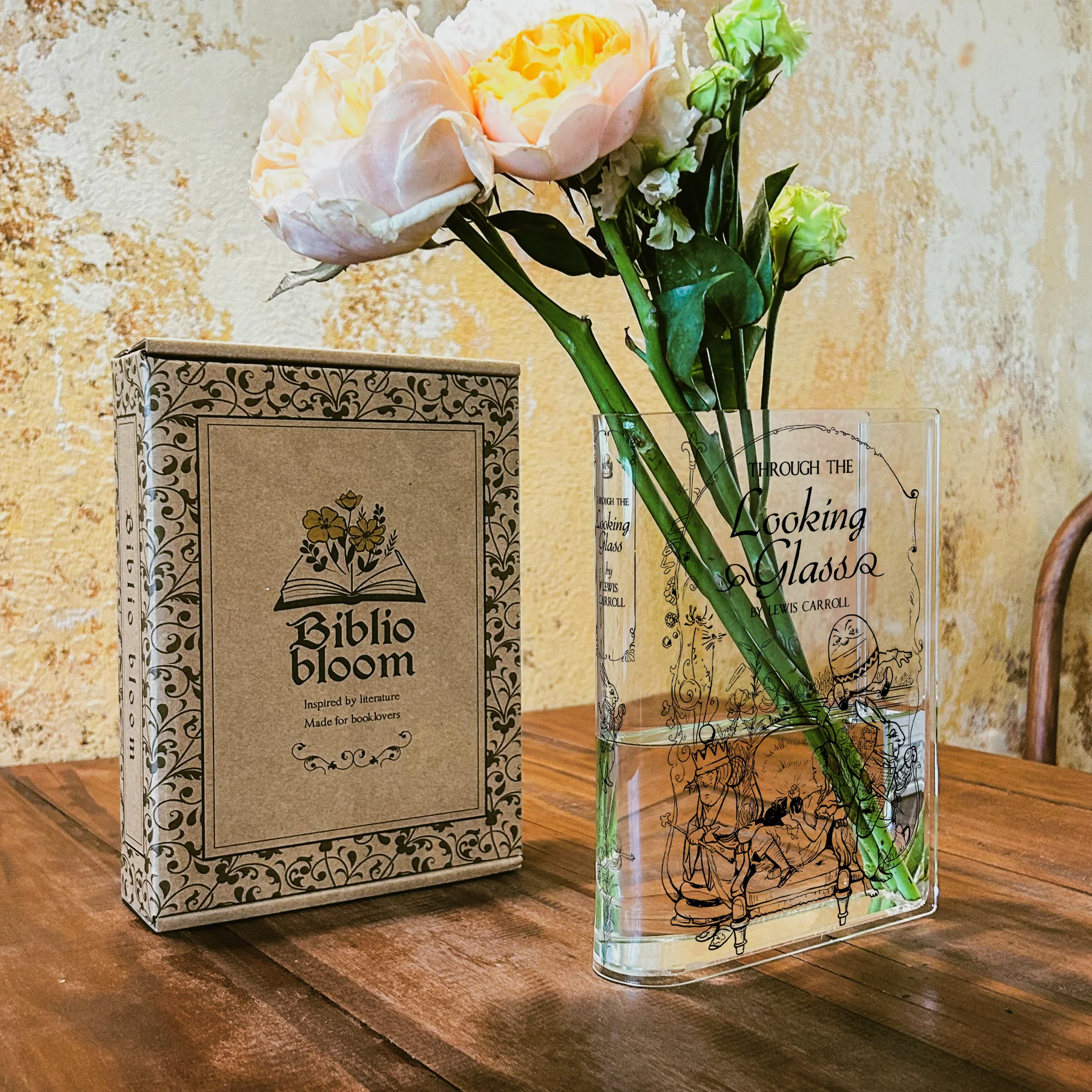Through the Looking-Glass Acrylic Book Vase - Image 5