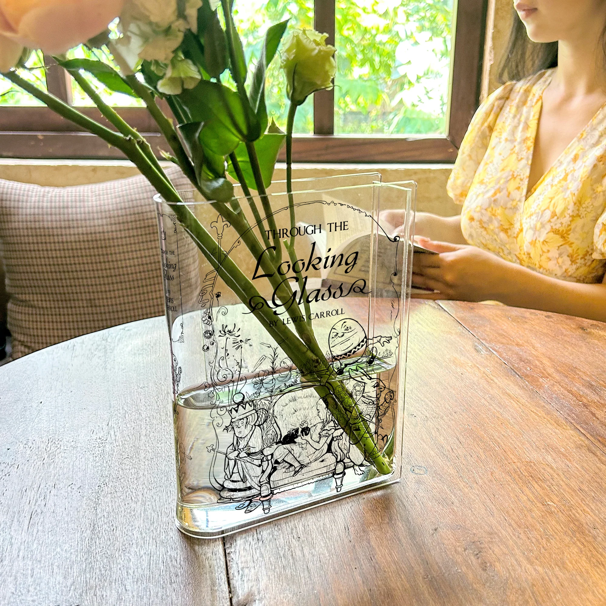 Through the Looking-Glass Acrylic Book Vase - Image 7