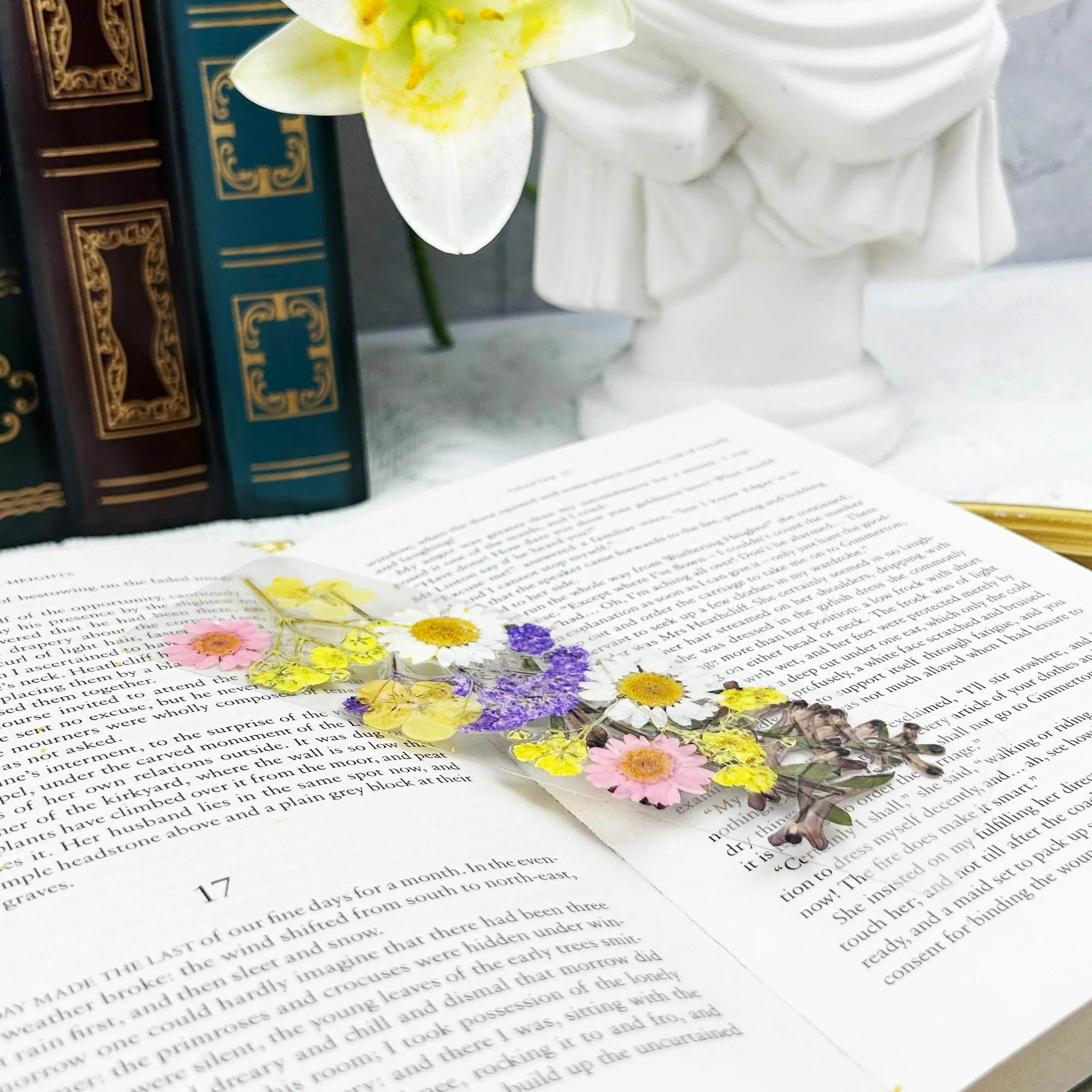Floral Symphony Pressed Flower Bookmark - Image 6