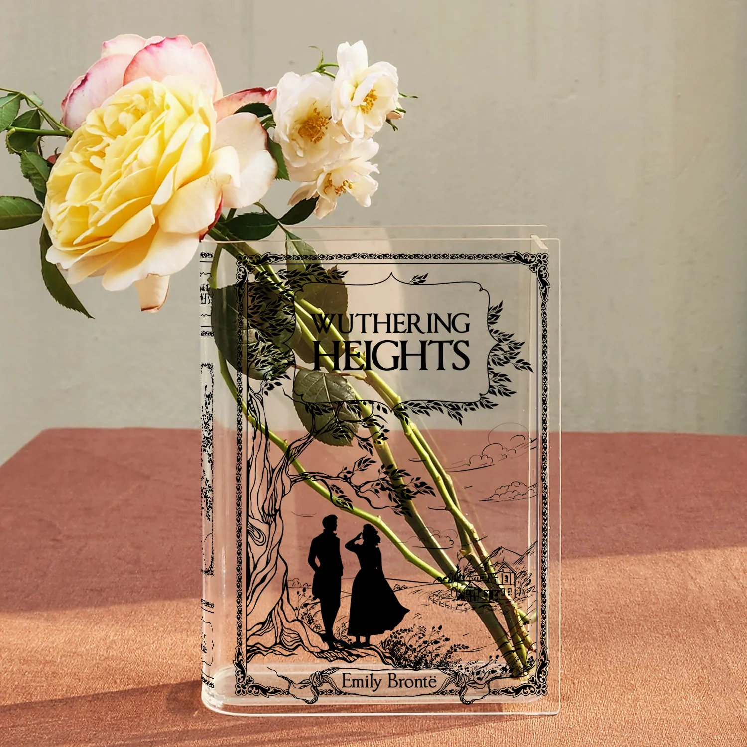 Wuthering Heights Acrylic Book Vase - Black - Image 2