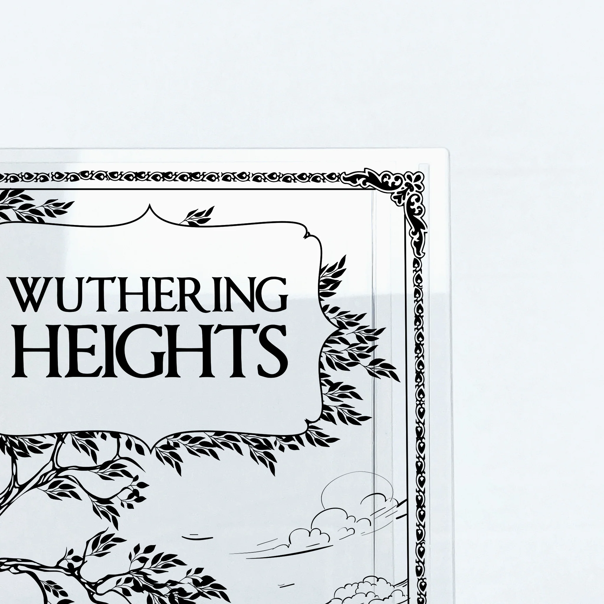 Wuthering Heights Acrylic Book Vase - Black - Image 9